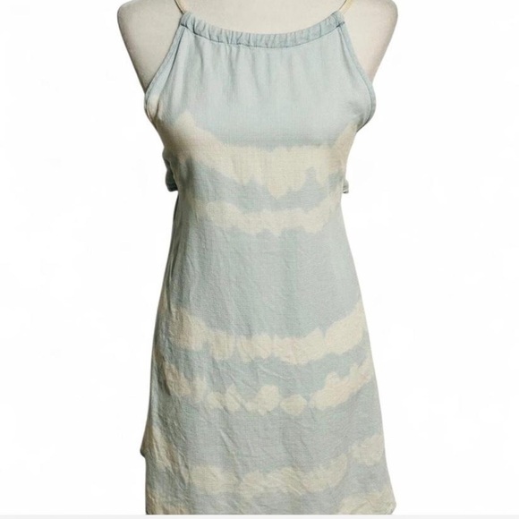Anthropologie Dresses & Skirts - Cloth & Stone | Anthropologie Tie-Dye Swing Mini Dress In Blue Motif Size M